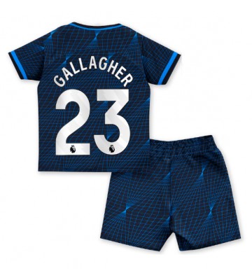 Chelsea Conor Gallagher #23 Replika Babytøj Udebanesæt Børn 2023-24 Kortærmet (+ Korte bukser)